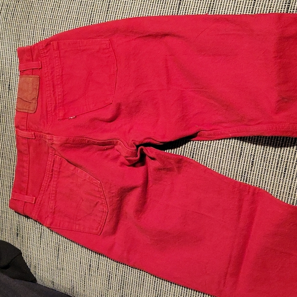 Levi 501 red jeans - Picture 2 of 4